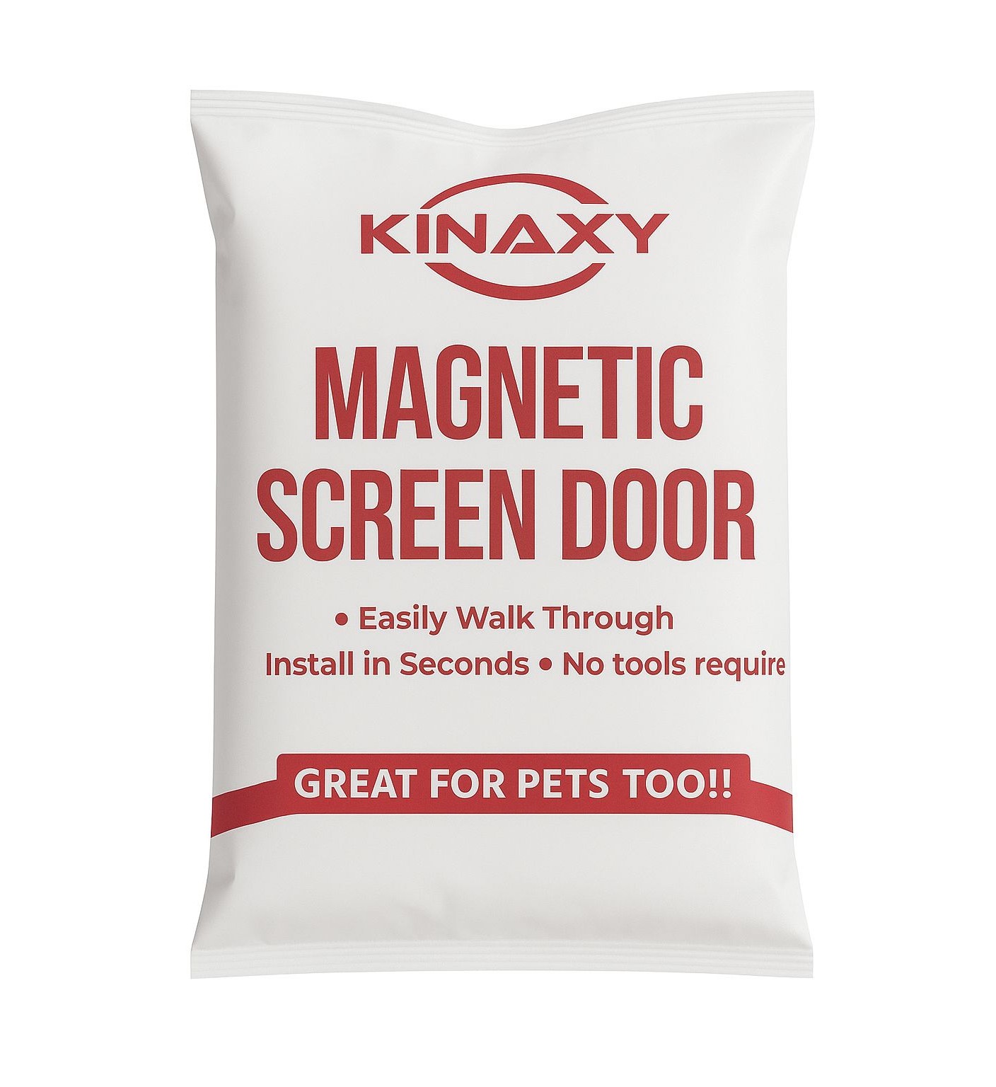 Kinaxy magnetic screen door in use